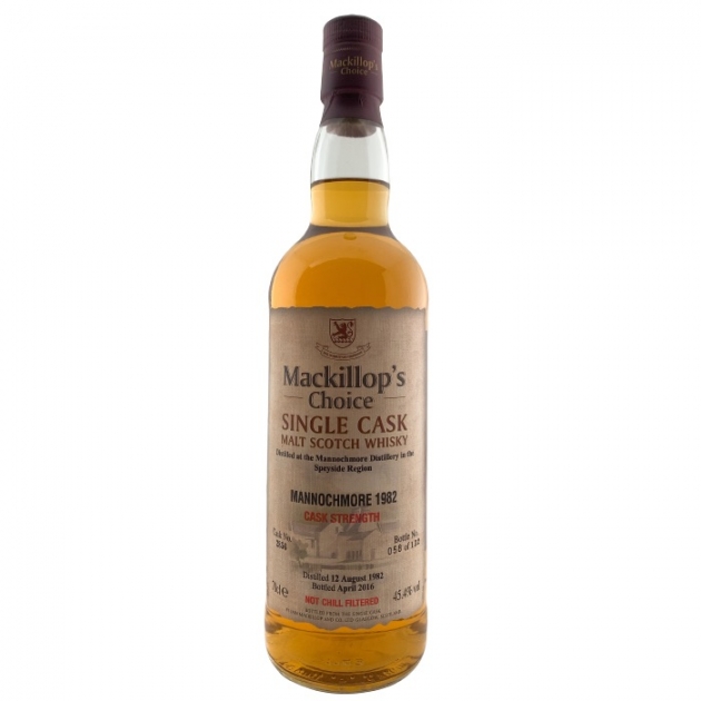 Mackillop’s Choice MANNOCHMORE 1982 Single Cask Malt Scotch Whisky
