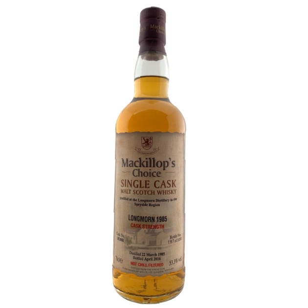 Mackillop’s Choice LONGMORN 1985 Single Cask Malt Scotch Whisky