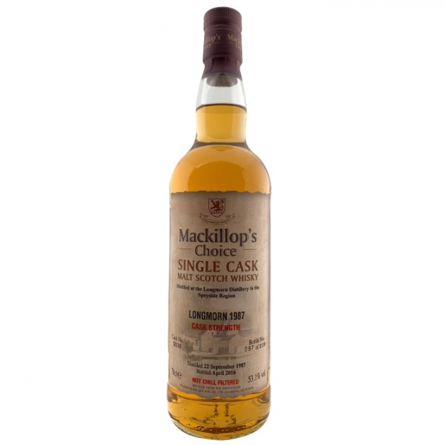 Mackillop’s Choice LONGMORN 1987 Single Cask Malt Scotch Whisky