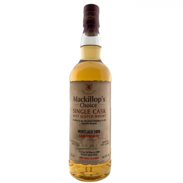Mackillop’s Choice MORTLACH 1989 Single Cask Malt Scotch Whisky