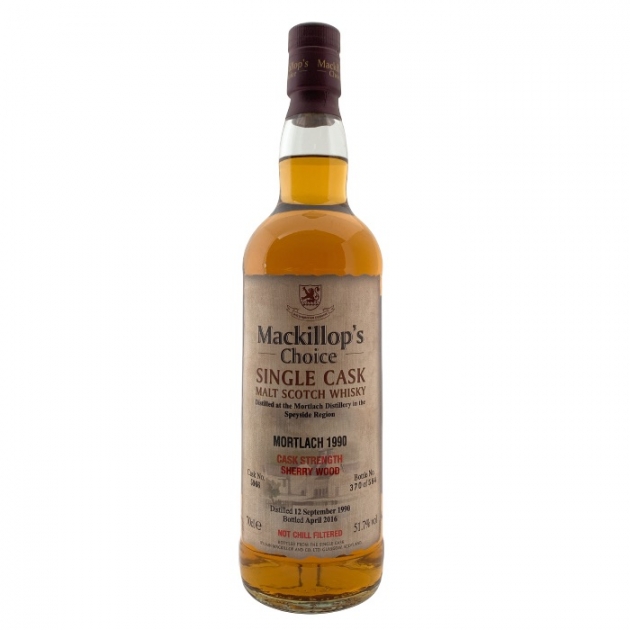 Mackillop’s Choice MORTLACH 1990 Single Cask Malt Scotch Whisky