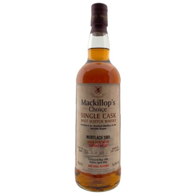 Mackillop’s Choice MORTLACH 1991 Single Cask Malt Scotch Whisky
