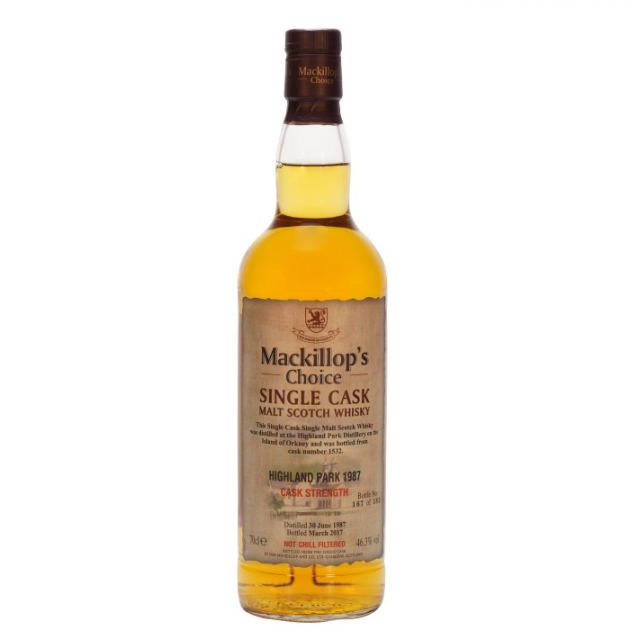 Mackillop’s Choice HIGHLAND PARK 1987 Single Cask Malt Scotch Whisky