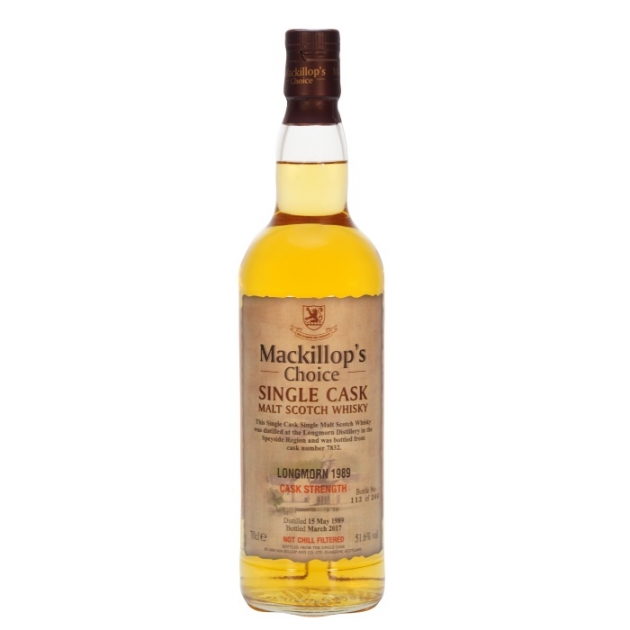 Mackillop’s Choice LONGMORN 1989 Single Cask Malt Scotch Whisky