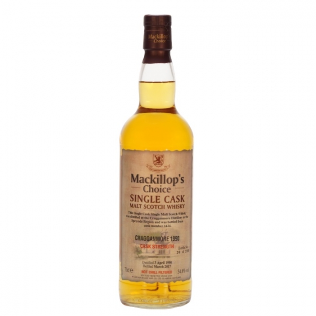 Mackillop’s Choice CRAGGANMORE 1990 Single Cask Malt Scotch Whisky