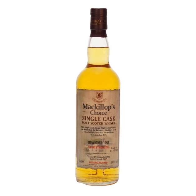 Mackillop’s Choice BOWMORE 1992 Single Cask Malt Scotch Whisky