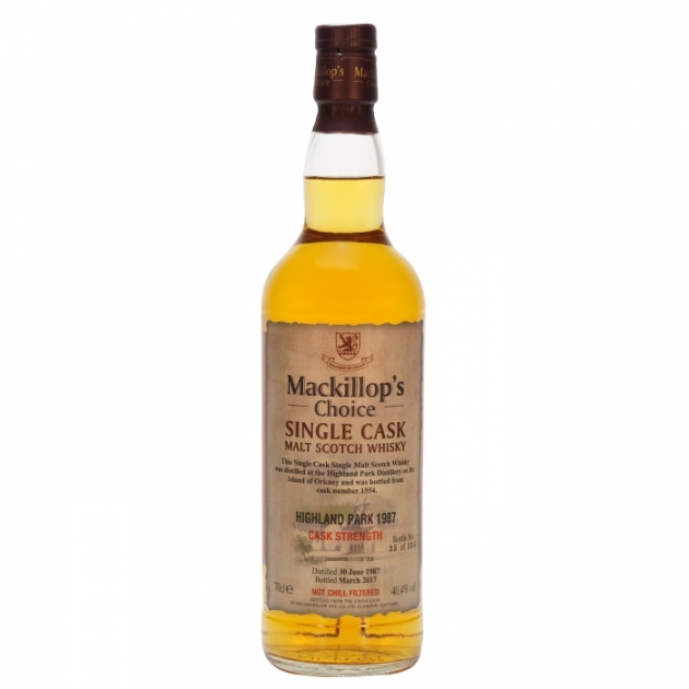 Mackillop’s Choice HIGHLAND PARK 1987 Single Cask Malt Scotch Whisky