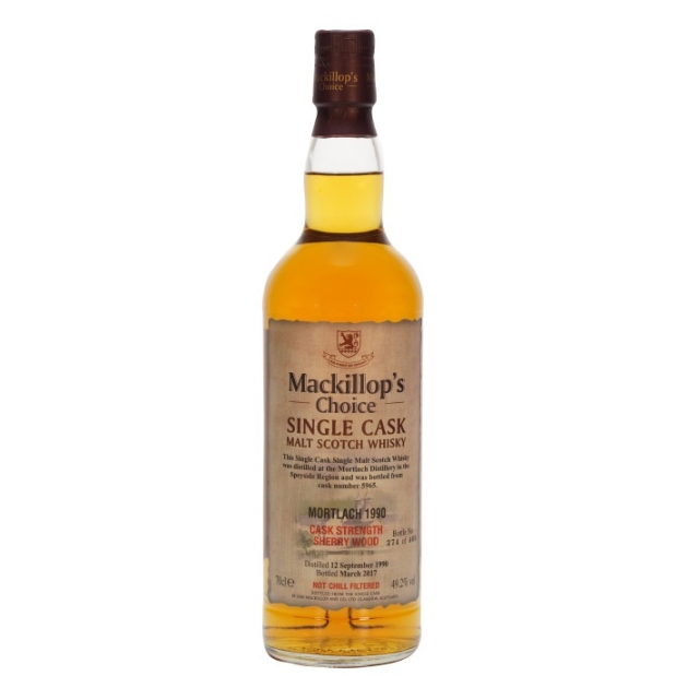 Mackillop’s Choice MORTLACH 1990 Single Cask Malt Scotch Whisky