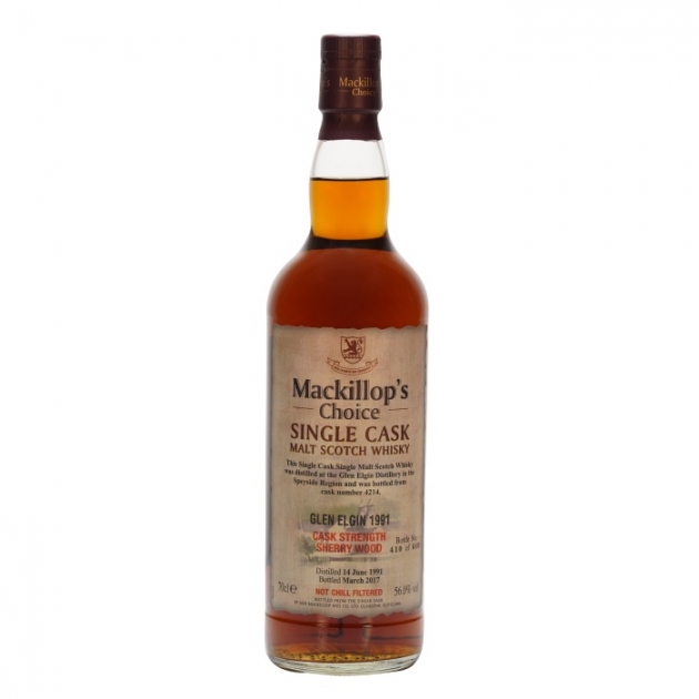 Mackillop’s Choice GLEN ELGIN 1991 Single Cask Malt Scotch Whisky